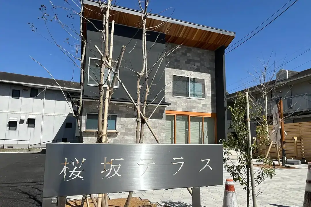 阿見町青宿：カフェ桜坂テラスの外観