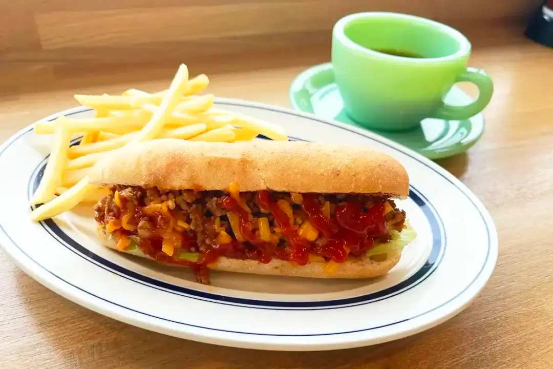 小美玉市：カフェSTANGOG(スタンドッグ)のタコスサンドイッチ