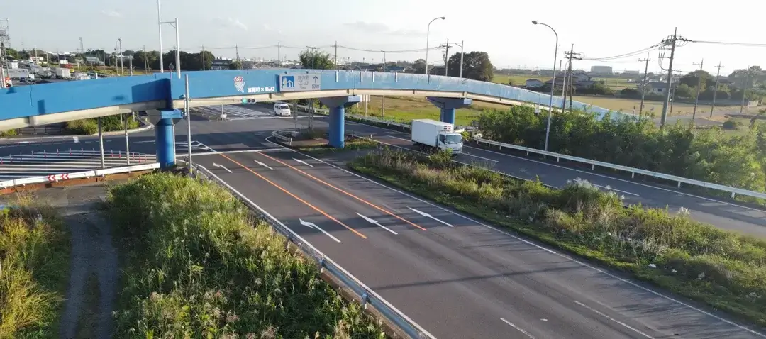 五霞町：染めQで塗装した冬木橋