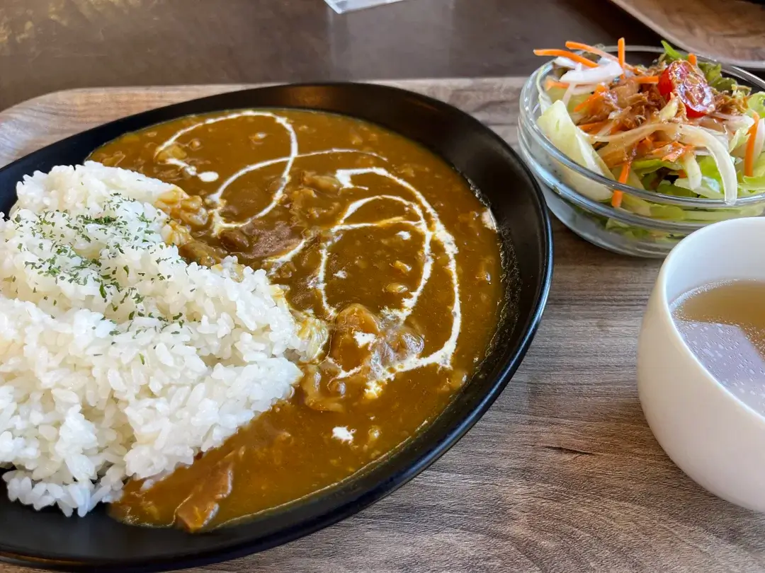 土浦市大岩田：レストハウス水郷の「常陸牛すじカレー」